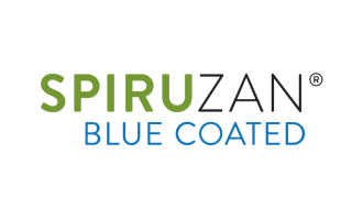 spiruzan blue coated logo